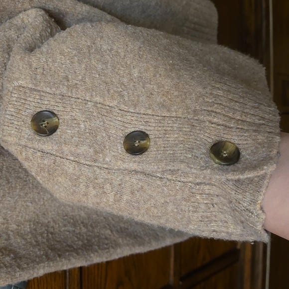 J CREW neutral turtleneck sweater size M - Picture 5 of 7